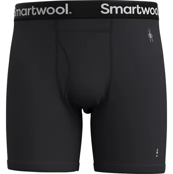 Pánské spodní prádlo Pánské boxerky Smartwool M Merino Boxer Brief Boxed Velikost: XXL / Barva: černá