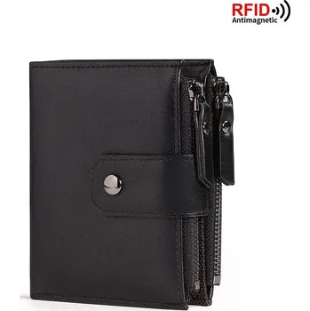 Peněženka Pánská peněženka z PU kůže – mincovník s ochranou RFID Barva (Varianta): Černá