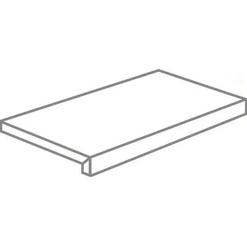 Obklad Open Gradino Elle Rett. Nero - schodovka 33x120x4 černá OPG91K