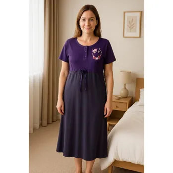 Dámská noční košile Výprodej-Noční košile Save the date - fialová Velikost: M