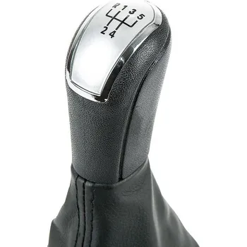 Hlavice řadicí páky TSM Tuning Řadící páka Škoda Octavia I (1996 - 2000) s manžetou, 5 rychlostí, stříbrná