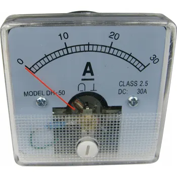 Analogový panelový ampérmetr 30A