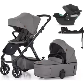 Kočárek PETITE&MARS Kočárek kombinovaný ICON 2v1 LITE RWS + CYBEX Aton B2 i-Size + základna Dove Grey