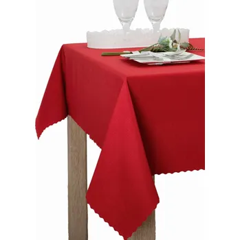 ubrus Teflonový jednobarevný ubrus - Červený 140x180 ovál