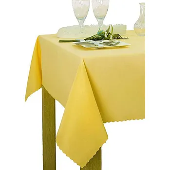 ubrus Teflonový jednobarevný ubrus - Žlutý O 120