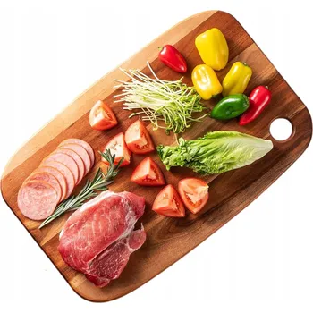 Kuchyňské prkénko VELKÉ DŘEVĚNÉ KUCHYŇSKÉ PRKÉNKO NA KRÁJENÍ 46x30 cm Akáciové Prkénko na Sýry