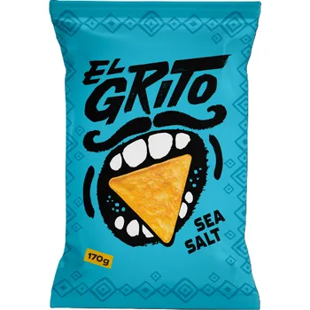 Cukrovinka EL GRITO Slané kukuřičné tortilla chipsy 170 g