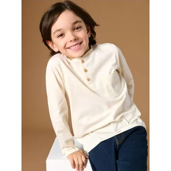 Sinsay - Tričko s dlouhými rukávy - krémová - 902CG-01X - 902CG-01X-110-2