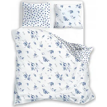 Povlečení Povlečení 220x200 BAVLNĚNÝ SATÉN MILAGRO VERDE 012 KVĚTINY