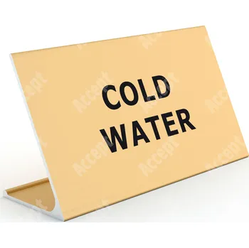 Jmenovka na stůl Informační stojánek D-62 "COLD WATER" - zlatá