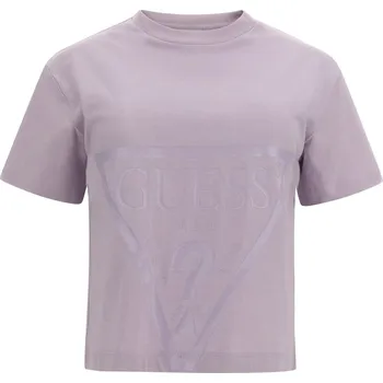Dámské Tričko s krátkým rukávem GUESS ADELE CROP T-SHIRT V2YI06K8HM0-G4P7 – Fialová M