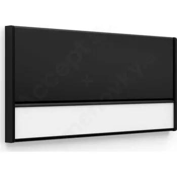 Informační tabulka Černá dveřní tabulka&nbsp;ACS&nbsp;o velikosti&nbsp;187 x 93 mm&nbsp;s&nbsp;kombinovaným systémem