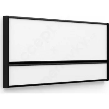 Informační tabulka Černá dveřní tabulka&nbsp;ACS&nbsp;o velikosti&nbsp;187 x 93 mm&nbsp;s&nbsp;zásuvným systémem