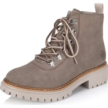 Dámské kozačky Dámská kotníková obuv RIEKER 72624-64 béžová W5 39