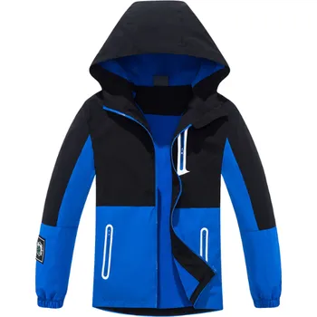 Chlapecká bunda Chlapecká TEPLEJŠÍ BUNDA černá/modrá Kugo B2995N