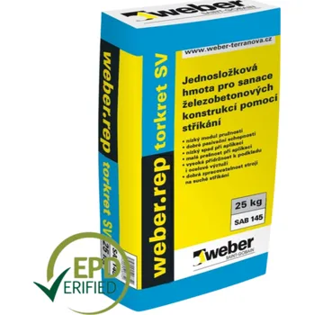 Omítka Weberrep torkret SV - 25 kg 25 kg (ks) - množstevní sleva při odběru nad 15 000 Kč