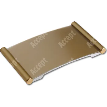 Informační tabulka Zlatá dveřní tabulka Plato 120&nbsp;o velikosti&nbsp;75 x 120 mm