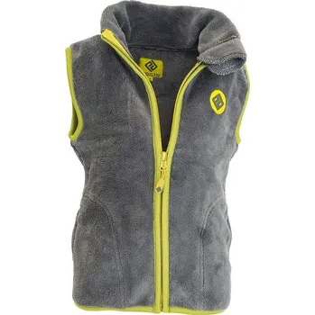 vesta dětská chlupatá se stojáčkem, Pidilidi, PD1140-09, šedá - 152 | 12let