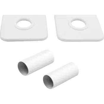 Držák na ručník Hopa Krycí rozety a krycí trubičky, rohové, bílá, RDROZTRROW