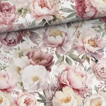 Úplet, Symfonie pivoněk (E) (Hebké bavlněné úplety s elastanem )