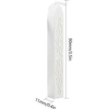 Sběratelství Pečetní vosk s knotem 90x11x11 mm - bílý