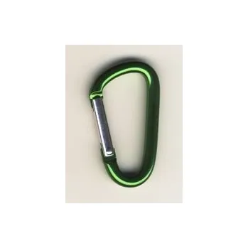 Jištění karabinka AL 7x70 mm zelená, doprodej celé balení