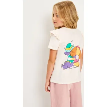 Dívčí oblečení Sinsay - Tričko s krátkými rukávy a potiskem PAW Patrol - krémová - 532GP-01X - 532GP-01X-128