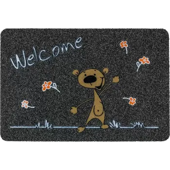 Rohožka Astra Textilní rohožka Flocky Color, 60 × 40 cm, Welcome šedá 455015192