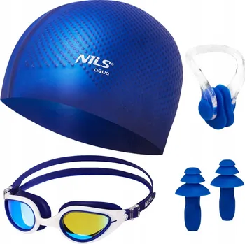 Plavecký Set Brýle na Plavání do Bazénu + Čepice + Špunty do Uší