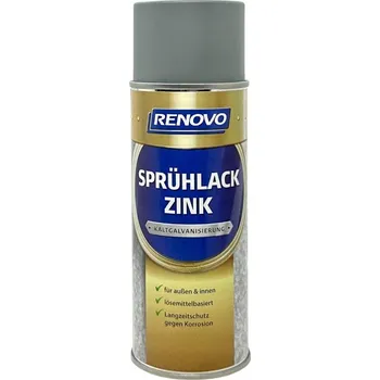 Barva ve spreji Renovo Šedý Zinek Základní Nátěr Antikorozní Sprej 400ML