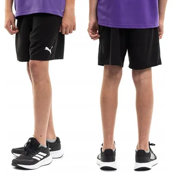 Pánské kraťasy Puma krátké kraťasy do půlky stehen polyester černé velikost 140