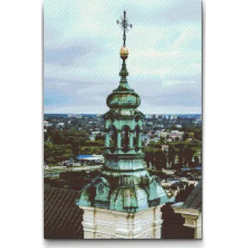 Diamantové malování Diamantové malování - Lublinská katedrála – Polsko Velikost: 40x60cm, Rámování: Pouze srolované plátno, Diamanty: Čtvercové