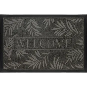 VENKOVNÍ ROHOŽKA PŘED DVEŘE 40X60 ŠEDÁ GUMOVÁ VELKÁ VSTUPNÍ 3D