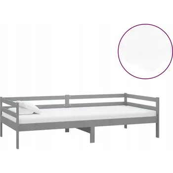 Postel Dřevěná manželská postel 90x200 bílá