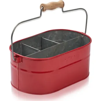 Úložný box Humdakin Plechový úložný box System Bucket Red