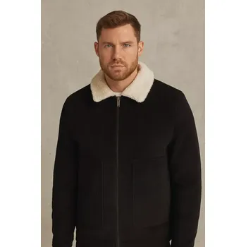 Pánská casual bunda Native Youth - Pánská manšestrová bunda Crompton v černé barvě, velikost M