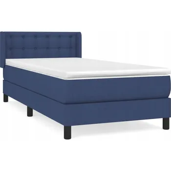 Postel Jednolůžková dřevěná postel 90x200 modrá