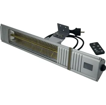 Infrazářič Nástěnný infrazářič, 2000 W, stříbrný, IP65 4402040021496