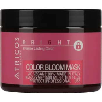Vlasová regenerace Atricos Bright Color Bloom Mask – Maska na barvené vlasy 500 ml