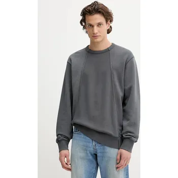 Pánská mikina Bavlněná mikina G-Star Wash panel pánská, modrá barva, hladká, D27089-E186 D27089.E186 95X, vel. XL