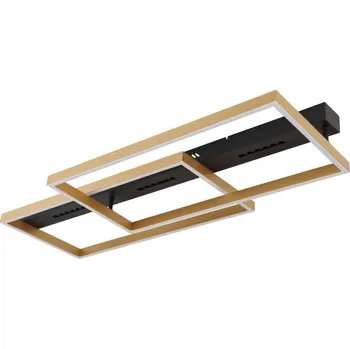 Globo 48461-54 - LED Stropní svítidlo LUFFY LED/54W/230V černá/zlatá