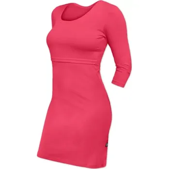 Těhotenská móda Kojicí šaty JOŽÁNEK Elena 3/4 rukáv, lososové