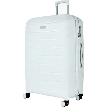Cestovní kufr ROCK TR-0241/3-L PP - bílá 86 l + 15% expander + Sleva 5% s kódem AKCE5
