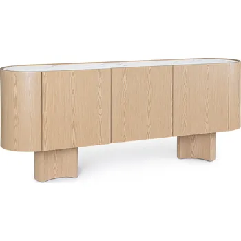 Komoda BIZZOTTO Dřevěná komoda OTILIA dub 200x80 cm 9991865