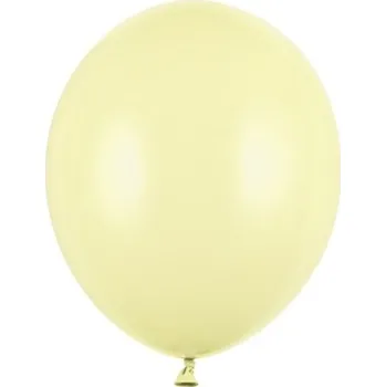 PartyDeco Balónky latexové pastelové světle žluté 23 cm 100 ks