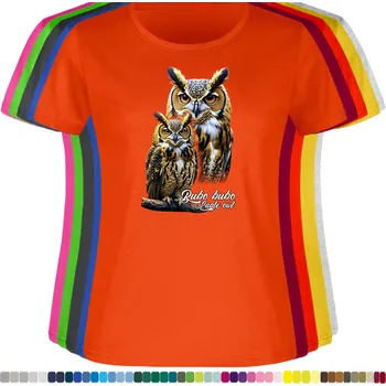 Dámské tričko damske-levne-bavlnene-tricko-digitalni-potisk-vyr-velky Barva: Orange - pomerančová, velikost: XXL