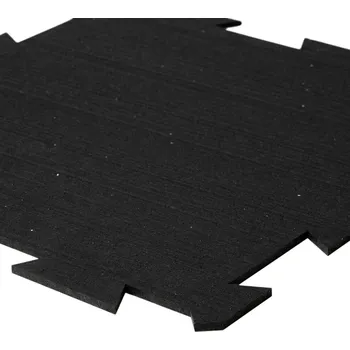 Rohožka FMT Podlahová puzzle guma FLOMA FitFlo SF1050 (roh) - 100x100x1 cm Barva: Černá