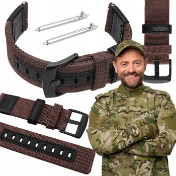 Řemínek na hodinky Řemínek ChronSmarta pro Amazfit 22mm hnědý