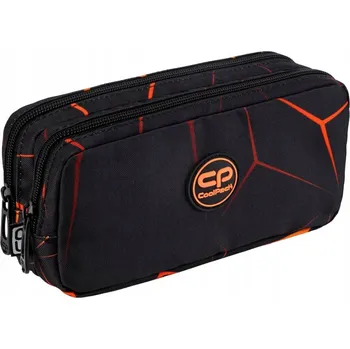 Penál Školní penál pouzdro dvoukomorové bez vybavení černý Lava Coolpack