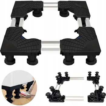 Praní a péče o prádlo PODSTAVEC POD PRAČKU LEDNIČKU ANTIVIBRAČNÍ NASTAVITELNÝ 12 NOHOU